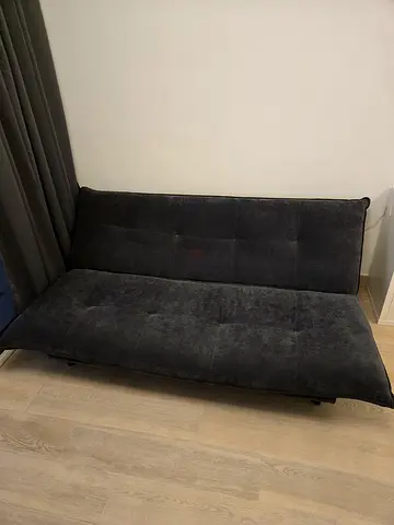Dark blue sofa bed - very good condition - foldable bed