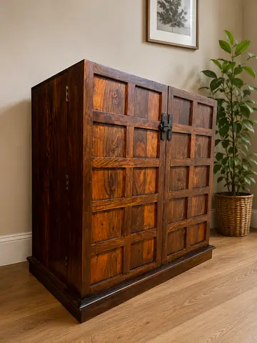 Marina Home Solid Wood Bar Cabinet