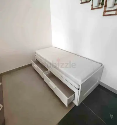 IKEA brimness daybed with 2 big storage drawers and 2 IKEA mattresses.