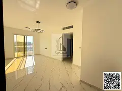 Two bedrooms and a living room, brand new, with luxurious finishes.