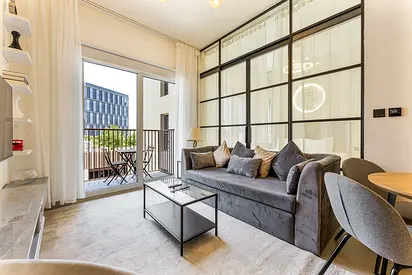 Chic 1BR Apt in Dubai Hills Near Mall and Park | Furnished | Flexible term