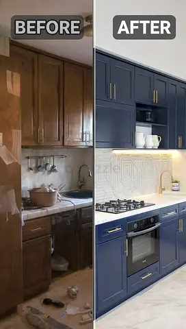 Modern Kitchen Renovation Dubai | Before After | Royal Saw Carpentry