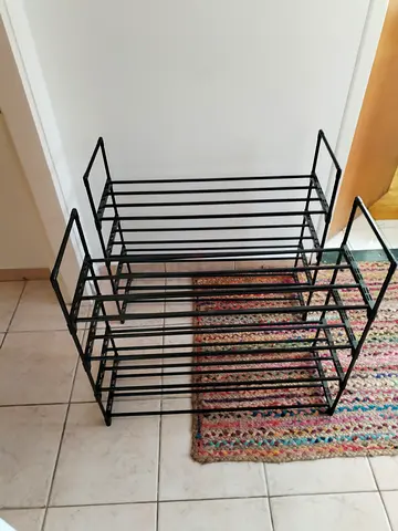 Two Metal Multi Tier Shoe Racks