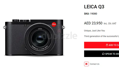 Leica Q3 Compact Full-Frame Camera - Excellent Condition