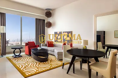 Spacious 1-Bedroom Hotel Apartment | Burj Khalifa & Skyline Views