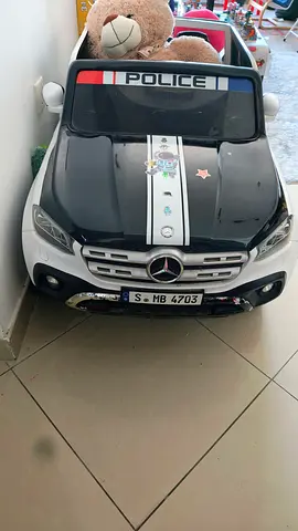 Kids Electric Mercedes Police Ride-On Car - 12V, very Good Condition original price 1500dhs