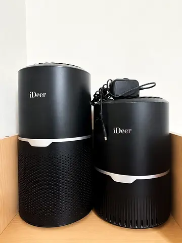 2 iDeer Compact Air Purifiers (Pair) - Good Condition (100 aed for both)