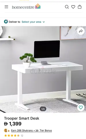 Office Desk with glass top