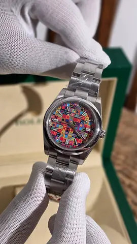 Rolex oyster 41mm puzzle dial mens watch