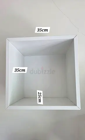 White book shelves