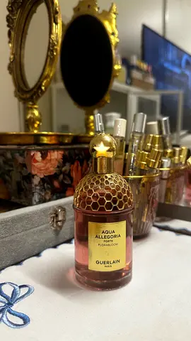 Guerlain Aqua Allegoria florabloom forte perfume — partially used bottle