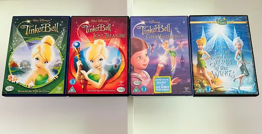 4 Tinker Bell DVDs