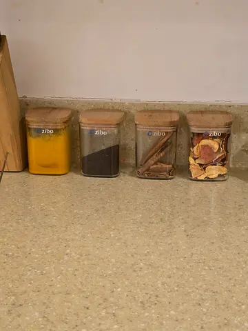 Tea,turmeric....plastic boxes(Storage Jar)