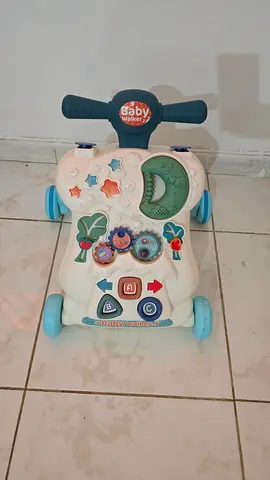 Interactive Baby Activity Walker with Musical Buttons and Gears