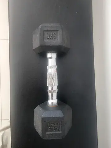 5kg pair of hex dumbbells