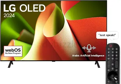 LG OLED77B46LA 77-Inch OLED Smart 4K TV with AI ThinQ, Magic Remote, Dolby Vision, webOS24, 2024 Bla