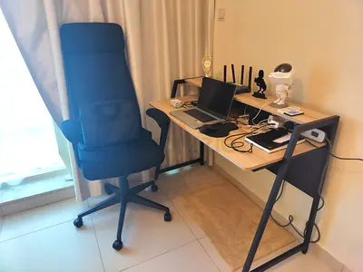 New study office with chair used1 month only tecom area