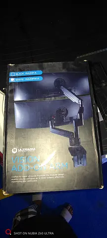 Ultrawide Monitor Dual Arm Mount (Vision Add-On Arm) -