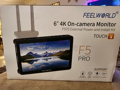 FEELWORLD F5 Pro V4 6 inch 1920×1080 IPS Touch Screen Camera Field Monitor, 4K HDMI, Waveform, 3D LU