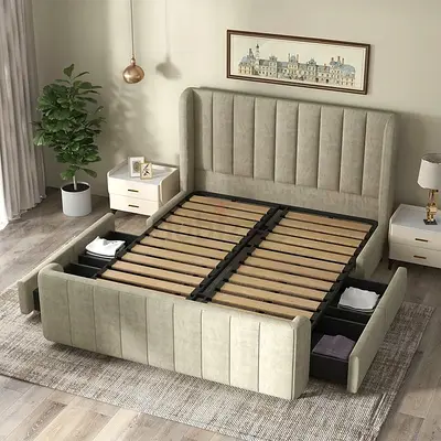 Elegant beautiful 180*200 queen size Bed