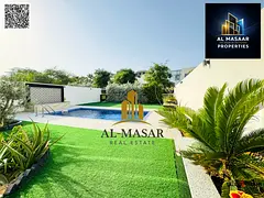 Villa in Al Zorah, Ajman, fully smart, with private pool, electricity, water, and air conditioning