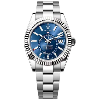 Rolex Sky-Dweller Blue Dial Stainless Steel Mens Watch
