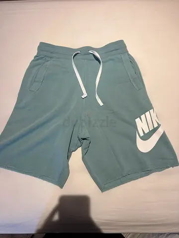 Nike green cotton drawstring shorts, size S, gently used