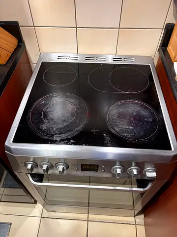Built-in Electric Ceramic Hob with Oven - Used, Good Working Condition