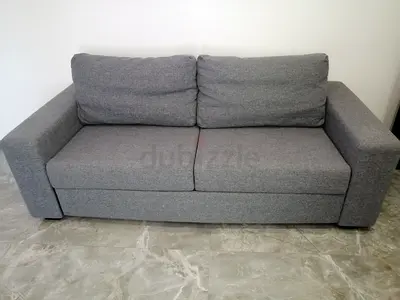 Gray 2-Seater Sofa bed - Compact, Comfortable, Good Condition