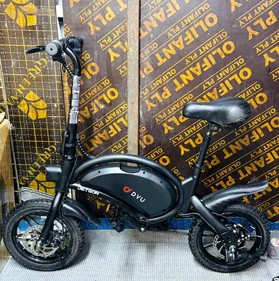 Compact electric folding bike - DVU Jetson style, with seat