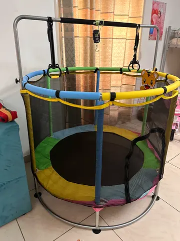 Used Indoor Baby Trampoline/Jumper with Safety Net - Good Condition