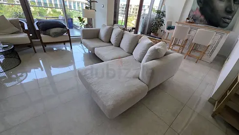 West elm sectional feather filled sofa