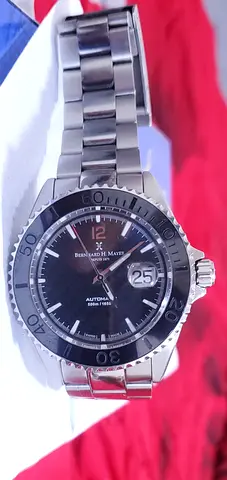 Bernhard H. Mayer stainless steel automatic mens watch with date