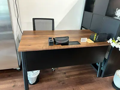Wooden Top Office - 2pcs Good Condition
