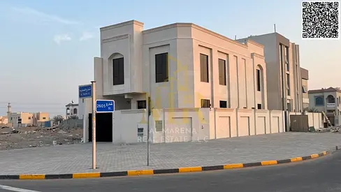 🏡 Corner villa for sale in Al Helio 1 – Ajman | 4 master bedrooms | 2,700 sq ft | Open kitchen | R