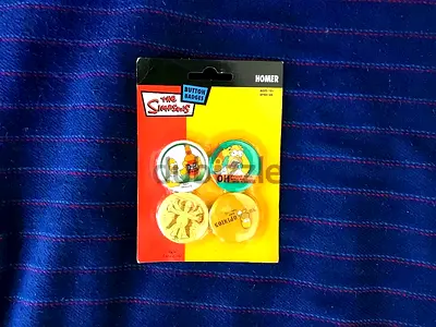 The Simpsons HOMER Button Badges