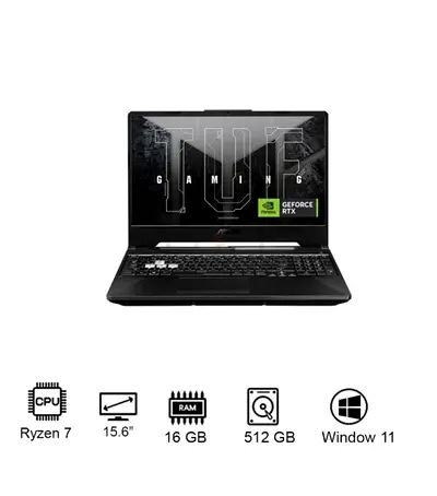 Gaming Laptop - Ryzen 7, RTX, 16GB RAM, 1,5TB SSD, 15.6