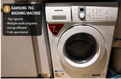 Samsung 7kg front-load washing machine in good working condition