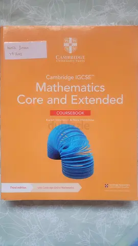 Cambridge IGCSE Mathematics Core and Extended Coursebook (Third Edition) year 10 and 11