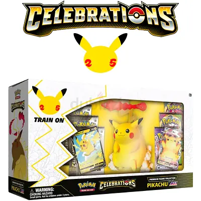 Pokémon Celebrations Pikachu Premium Figure Collection with Cards (New/Sealed)