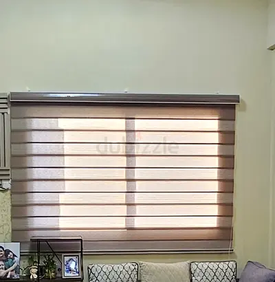 Beige zebra roller blind - good condition
