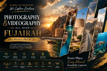 👑 Premium Photography  Videography for Businesses, Brands  Events Across Fujairah ✨