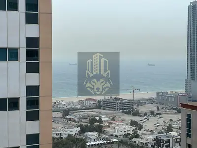 For sale at an attractive price: a two-bedroom apartment with a living room in Ajman and a sea view.