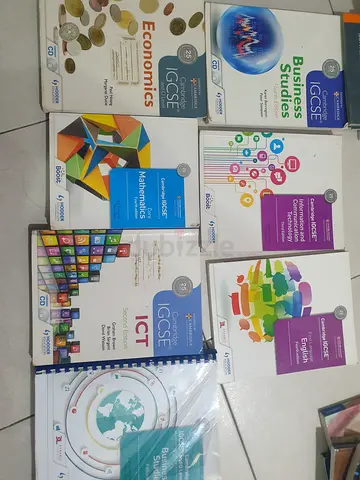 Set of Cambridge IGCSE Textbooks (Business Studies, Economics, Mathematics, English, ICT, workbooks)