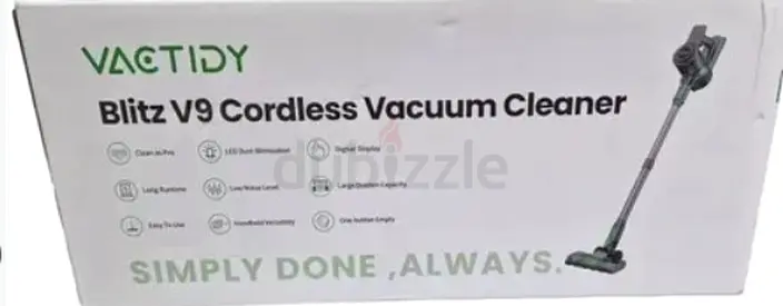 Vactidy Blitz V9 Cordless Vacuum Cleaner - Lightly Used