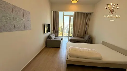 Furnished Studio | Bloom Heights 1 | Balcony & Pool Access