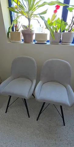 Classic Collinge dining / living room / desk chair gray padded support foam  backrest