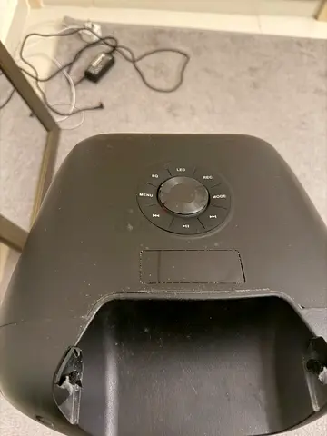Black Powered Subwoofer / Portable Speaker Unit