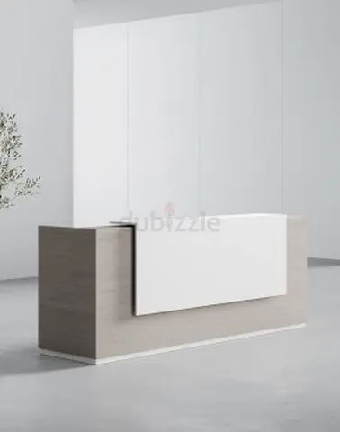 Venido Wooden Contemporary Reception Desk | Reception Table | Counter