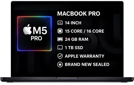MacBook Pro M5 Pro 14” 24GB RAM 1TB SSD